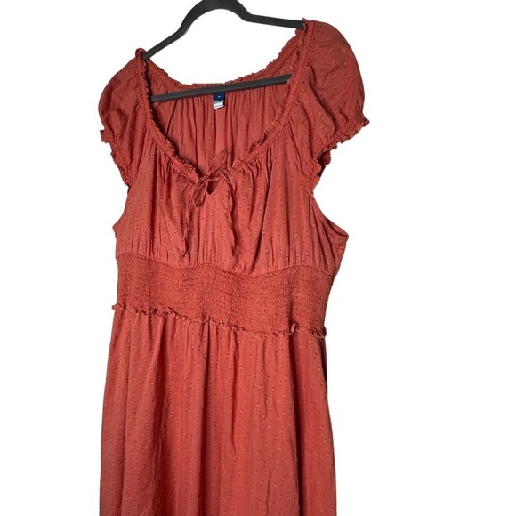 Old Navy Women Babydoll Empire Waist Tiered Maxi Dress Ruffle XL Milkmaid Boho - Picture 3 of 7